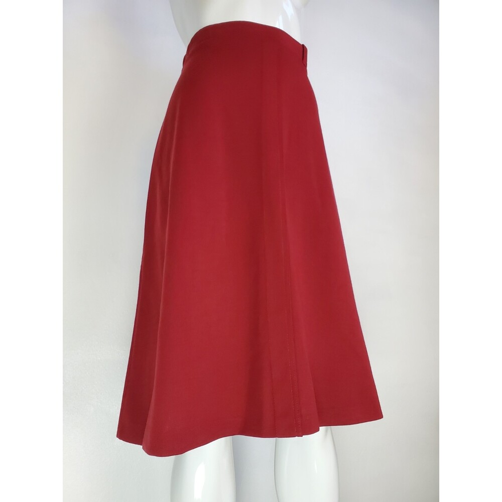 NEW Vintage 70's Alfred Dunner Maroon Skirt